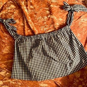 Gingham Black and White ASOS Top